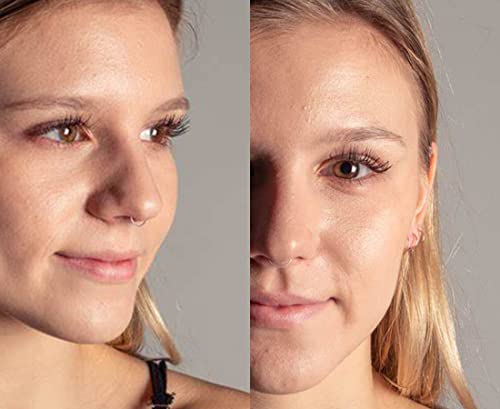 MODRSA 16g 20g Mix Clear Piercing Retainers Plastic Septum Retainer Clear Nose Studs for Work Flexible Lip Plastic Earring Studs for Sport Surgery Invisible Horseshoe Rings Daith Piercing Retainer2