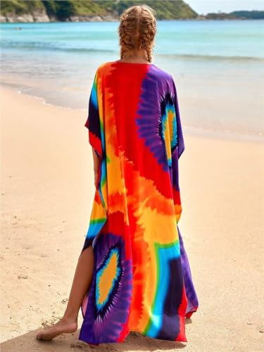 Vestido playa mujer largo y casual para cubrir el traje de baño 7