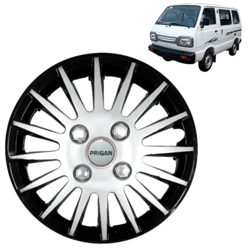 Image of PRIGAN Omni Black Silver Wheel Cover 12 inch for -Omni (Set of 4 Pcs) (Press Fitting) Model- Camry DC 12