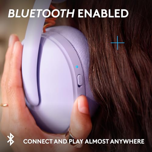 Logitech G325 Lightspeed Wireless Bluetooth Gaming Headset, All-Day Comfort, Built-in Mic with Noise Reduction, 24-Bit Audio, 24+ Hr Battery Life, for PC, PlayStation, Switch, Mobile – Lilac by Logitech G - Image 5