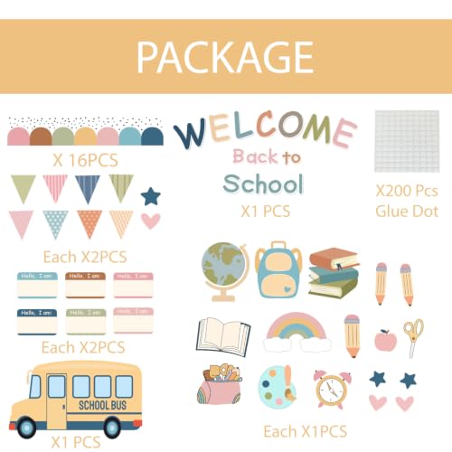 Welcome Back to School Bulletin Board Decorations Set Boho Classroom Decor — view 3