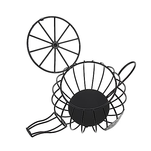 COLLBATH Iron Storage Basket Stylish Coffee Capsule Organizer Convenient Holder for Home Office Kitchen Elegant Design