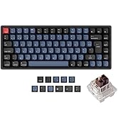 Keychron K2 Pro 75% Mise en Page Clavier Mécanique sans Fil Personnalisé, Compact 84 Touches Hot-...