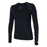 Terramar Genesis Expedition Weight Long Sleeve Tops, Onyx, Large/(14)
