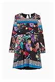  Desigual Robe Courte Petite Fille Gilet Port Louis 18WGVK24 3/4 Noir