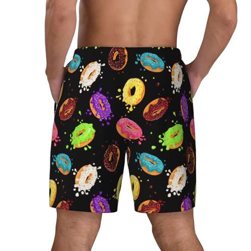Donut Breathable Fit Trends Men's Swim Trunks Board Short with Waist Elastic Band Swimming Trunks4
