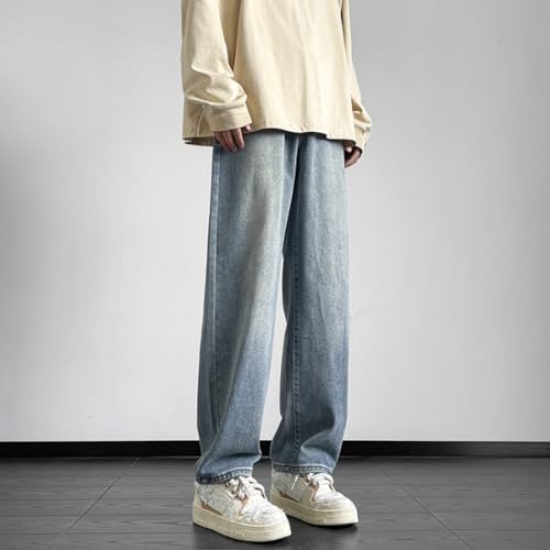 Pants Trousers Denim Spring Youth Style Versatile Jeans Men's Straight Tube Comfortable High End3