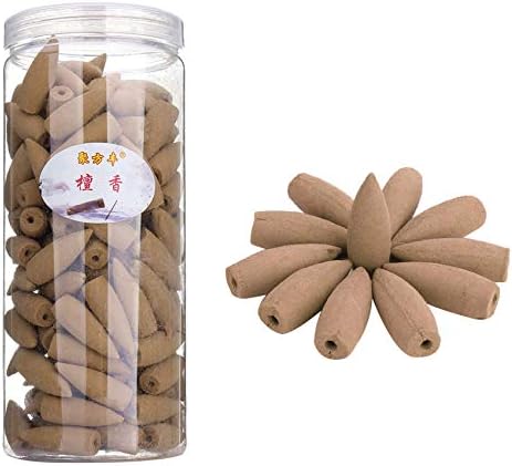 168PCs Backflow Incense Cones Sandalwood Lavender Aromatherapy Backflow Incense Sticks Natural Fragrance Bullet Tower Cone Scents for Backflow Incense Burner Holder