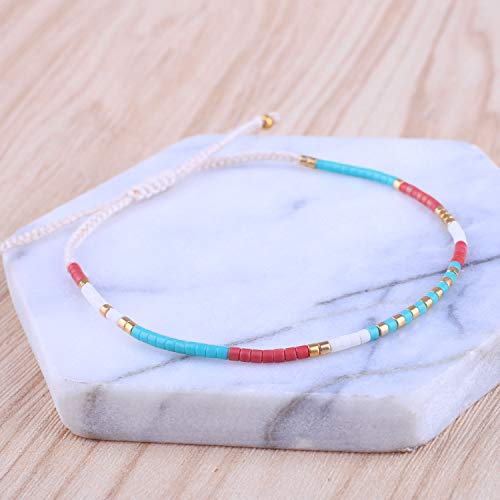 Kelitch Women Adjustable Bracelet Miyuki Crystal Strand Bracelet Handmade Friendship Bracelets For Womens #TOP4