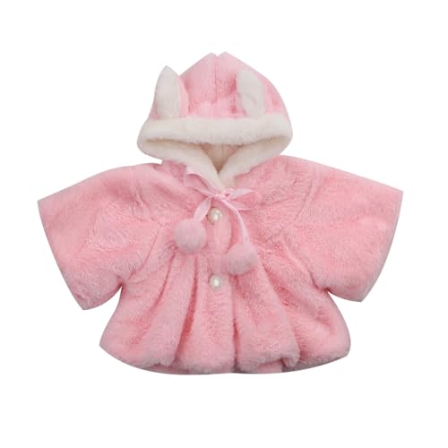 Baby Girl Faux Fur Cape with Bunny Ears
