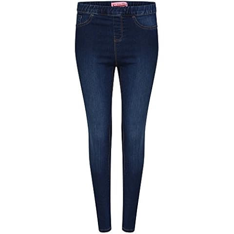 Girls Stretchy Jeans Denim Stylish Jegging Pant Trouser Legging UK Size 5 6 7 8 9 10 11 12 & 13 Years (Indigo Blue, 7/8) Cover