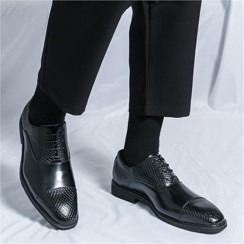Elegant Mens Leather Lace Up Oxford Shoes Comfortable for Business and Formal Use4