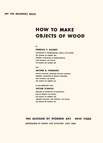 How to Make Objects of Wood B000HY5IZ6 Book Cover