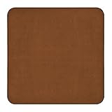 House, Home and More Skid-resistant Carpet Indoor Area Rug Floor Mat - Toffee Brown - 3' X 3' - Many Other Sizes to Choose From