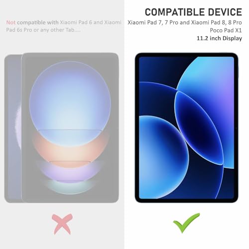 Image of SupCares Tempered Glass for Xiaomi Pad 7, 7 Pro, Xiaomi Pad 8, 8 Pro and Poco Pad X1 (11.2 Inch) With Installation Kit | Military-Grade Gorilla Screen Protector | Edge to Edge Coverage | Transparent