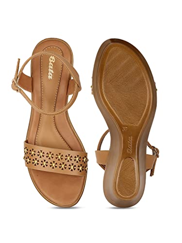 Bata Womens Laser Stud Sandal Heels, (6618181) - Image 4