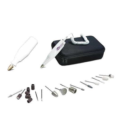 Medicool Máquina de lima de uñas Pedinova Pro para manicura y pedicura con estuche de viaje y kit de brocas + paquete de viaje | PedinovaPro+TravelHP