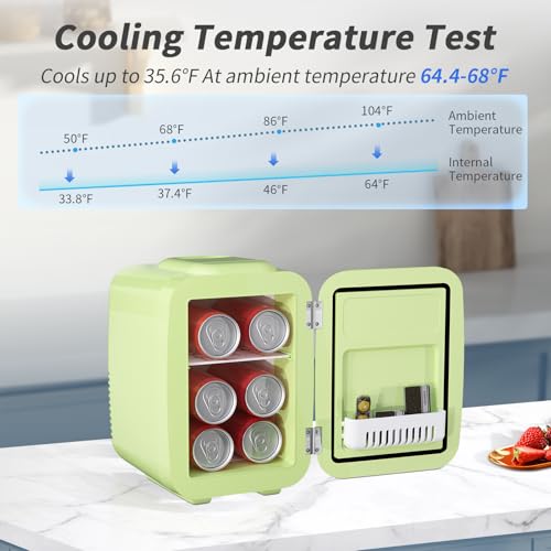 Yashe MFA-5L-B-GREEN Mini Fridge For Bedroom thumb #3