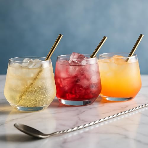 Image of Whisky Glass Set of 6, 370ML Crystal Cut Tumbler Glasses, Premium Old Fashioned Drinking Glasses for Whisky, Bourbon, Scotch, Cocktails, Liquor & Juice, Heavy Base Transparent Barware Set
