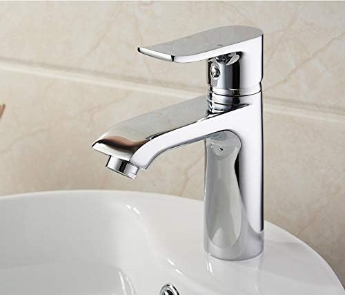 Robinet de salle de bain robinets de lavabo pont eau chaude froide mélangeur évier chromé