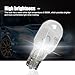 Flygun 10 PCS T15 Car Halogen Reversing Light, 12V 16W Wedge-shaped Base Dual-wire Brake Turn Signal Light, Lighting Replacement Modification Accessories, Suitable for Most Car Models (White)