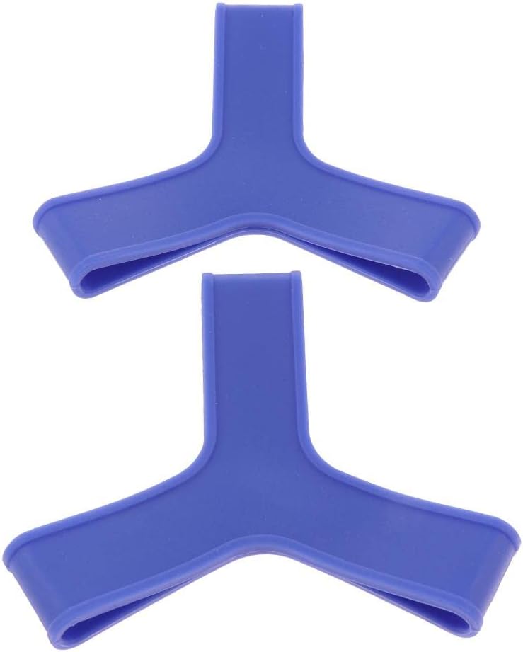Diving Fin Keepers - Silicone Gripper Band Straps for Snorkeling, Swimming, Scuba Diving - Fin Slipping - Comfortable & Elastic - 2 Pieces Included - Blue, S