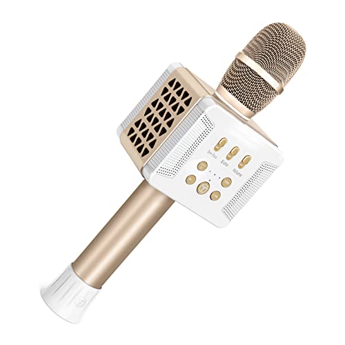 Micro Karaoké TOSING 016 Or Champagne Haut-Parleur 20W Design Premium pour Smartphone