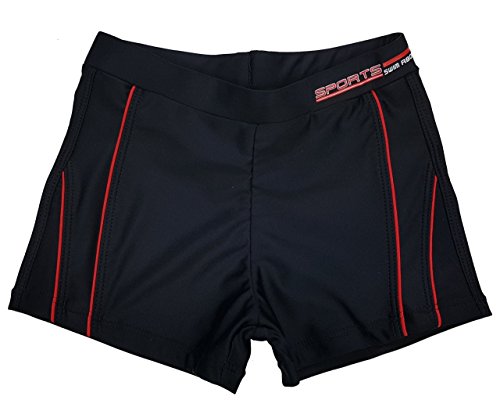 NINETT Jungen Badeshorts, Badehose, in Schwarz, Gr. 128/134, P576.10