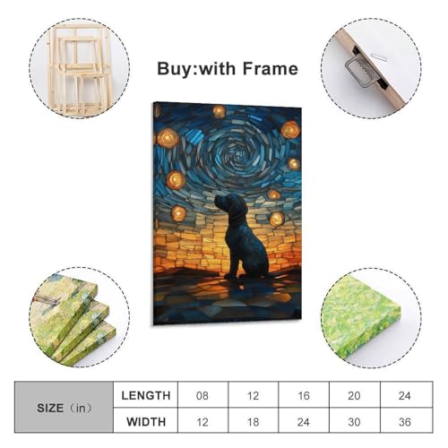 Labrador Retriever impression giclée toile décoration murale salon - 2
