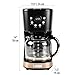 HADEN Coffee Machine, 12 Cup Programmable Drip Coffee Maker with Auto Shut-Off Function and Reusable Washable Water Filter, Black & Copper