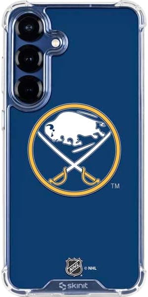 Skinit Clear Phone Case Compatible with Galaxy S25 - Officially Licensed NHL Buffalo Sabres Camo Design