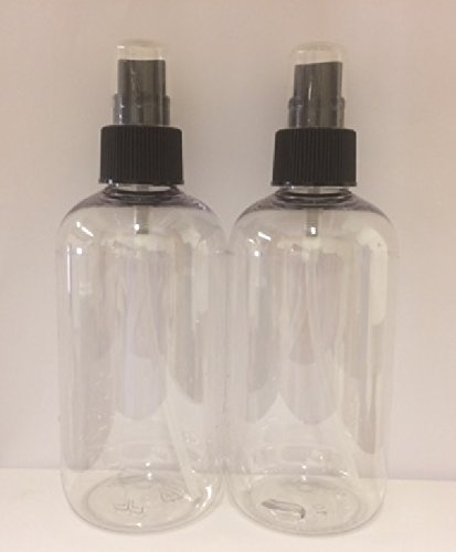 Preisvergleich Produktbild 2 X 250ML Klar HAUSTIER Plastik Flaschen mit Atomizer Spray