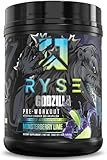 RYSE Godzilla X Noel Deyzel Pre Workout Powder - Monsterberry Lime - 400mg Caffeine, High Stim Pre-Workout for Men & Women with Citrulline & Beta Alanine - Energy, Pump & Focus - 20/40 Servings