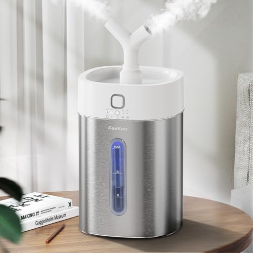 Feekaa 4L Stainless Steel Cool Mist Humidifier