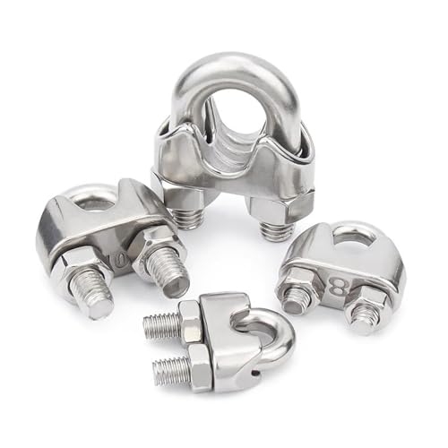 Serre-câble en acier inoxydable 10 pièces pour aménagement jardin - 4
