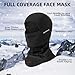 ROCKBROS Ski Mask Balaclava for Men Cold Weather Scarf Windproof Thermal Winter Neck Warmer Hood for Cycling Hiking Black