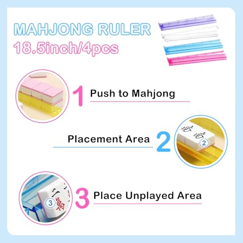 Set de Mahjong con Varilla de Empuje de Acrílico miniatura 2