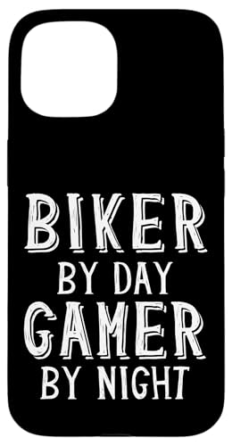 Biker By Day Gamer By Night I[goCC_[ ]ԗp X}zP[X iPhone 15 p