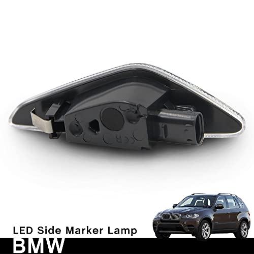 Intermitentes laterales LED para BMW X5 X6 X3 con lente transparente 5