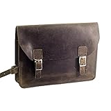 Universal Tasche London Craftwork Classic Rahmen Ranzen für Fahrrad Echtleder Antik Braun Fahrrad Tasche S-FRA-RAW