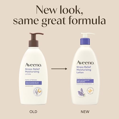 Image of Aveeno Stress Relief Moisturizing Body Lotion, Lavender Scent, 12 fl. oz