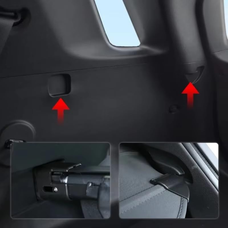 Estante de carga retráctil premium de lona para maletero de Hyundai Tucson 4