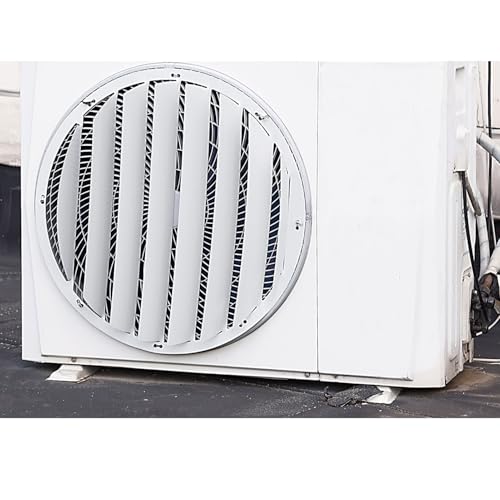 Universelle Abdeckung für Klimaanlagen für den Außenbereich, Edelstahl, Anti-direktes Blasen, Windführung für AC-Kompressor und Wärmepumpe, Luftumleitbleche und Kondensator-Schutzgitter