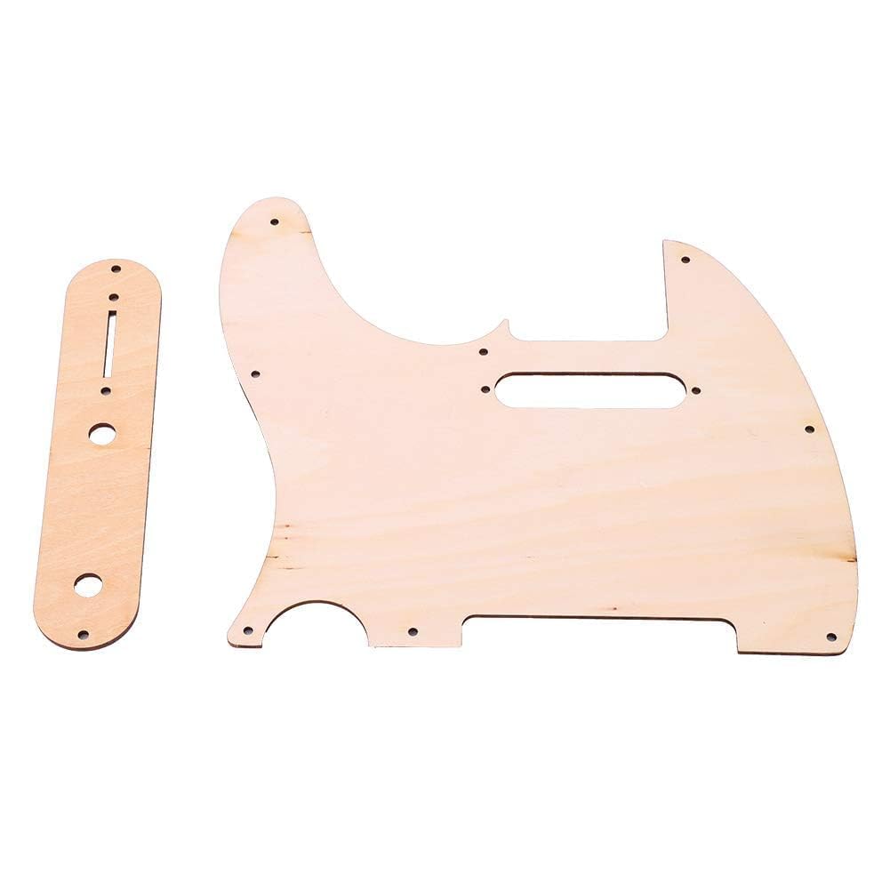 Battipenna per chitarra TL con set di pannelli di controllo del volume, protezione per piastra in legno d'acero Sostituzione del battipenna Telecaster