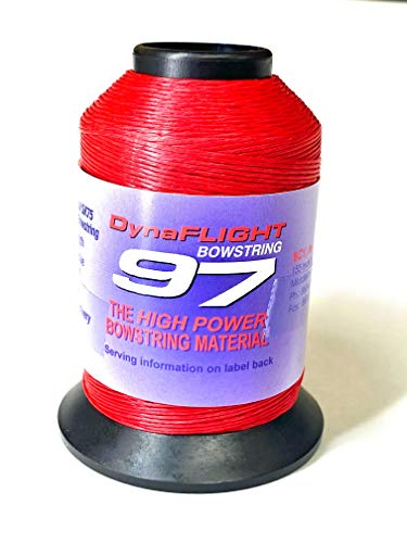 Corde BCY Dyna Flight 97 rouge 1/8 lbs pour tir à l'arc