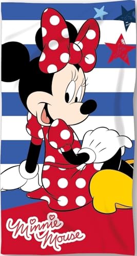 arlis Drap de Plage ou Drap de Bain Minnie 70 X 140 cm - en Microfibre (Drap de Plage Minnie)