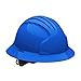 Evolution Deluxe 6161 280-EV6161-50 Full Brim Hard Hat with HDPE Shell, 6-Point Polyester Suspension and Wheel Ratchet Adjustment
