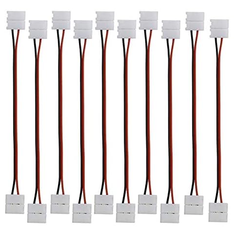 LitaElek 10pcs Conector de Tira LED de un Solo Color Cover