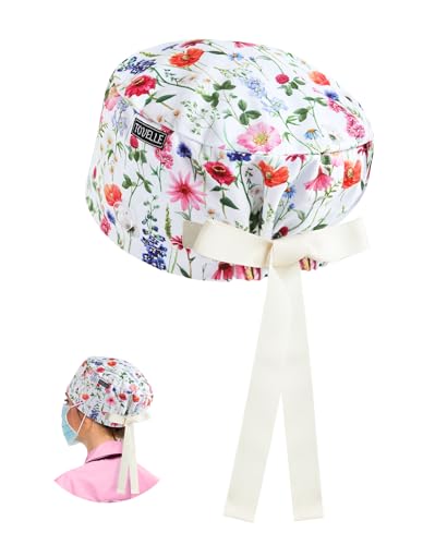 Gorro Quirúrgico Euro Estilo Floral para Mujeres