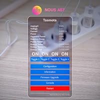 Tasmota steckdosenleiste mit USB hub - NOUS A5T - ESP8266 WLAN wandmontage mehrfachsteckdose 15A smart WiFi mehrfachstecker mit stromzähler, zeitschaltuhr. ioBroker Home Assistant Alexa 2.4GHz – Ansicht 2